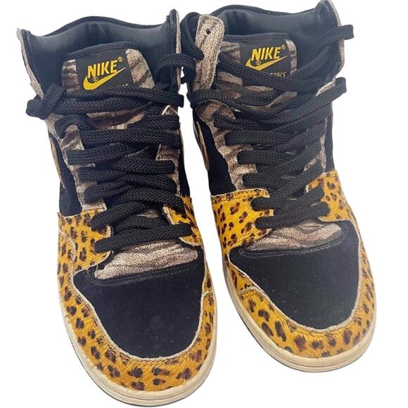 Nike Men's Sneakers sz 8.5 Nike Court Force Animal Print sz 8.5 Leopard